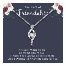 Sincere Best Friend Necklaces for Women, Infinity Knot Friendship Distance Necklace Best Friend Jewelry Christmas Birthday Bridesmaid Gifts for Women…