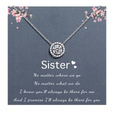 Sincere Sister Necklace Gifts from Sister, Sister Birthday Gifts for Big Sister Women, Sister Jewelry