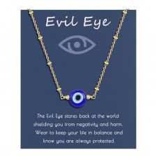 Sincere Evil Eye Necklace for Women 14K Gold Blue Eyes Protection Amulet Pendant Necklace Lucky Ojo Turco Kabbalah Adjustable Evil Eye Jewelry Gift for Women Girls Mother Daughter…