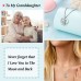 Sincere Granddaughter Necklace Granddaughter Gifts from Grandma Grandmother I Love You to The Moon and Back Heart Pendant Necklace Birthday Graduation Gifts for Granddaughter Teens Girls Jewelry